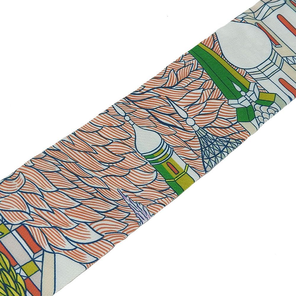 HERMES エルメス ツイリー アニマポリス シルクスカーフ 美品 HERMES エルメス ツイリー ANIMAPOLIS アニマポリス 2019秋冬
