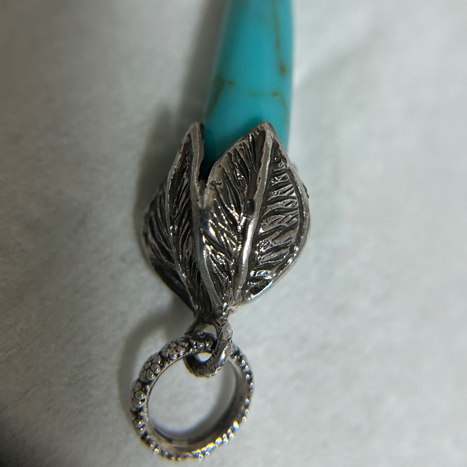 グッチ 希少 アンガーフォレスト ターコイズ ホーン ネックレス