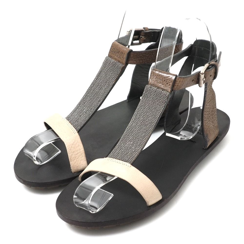 ブルネロクチネリ モニーレ付サンダル Brunello Cucinelli ブルネロクチネリ monile モニーレ サンダル