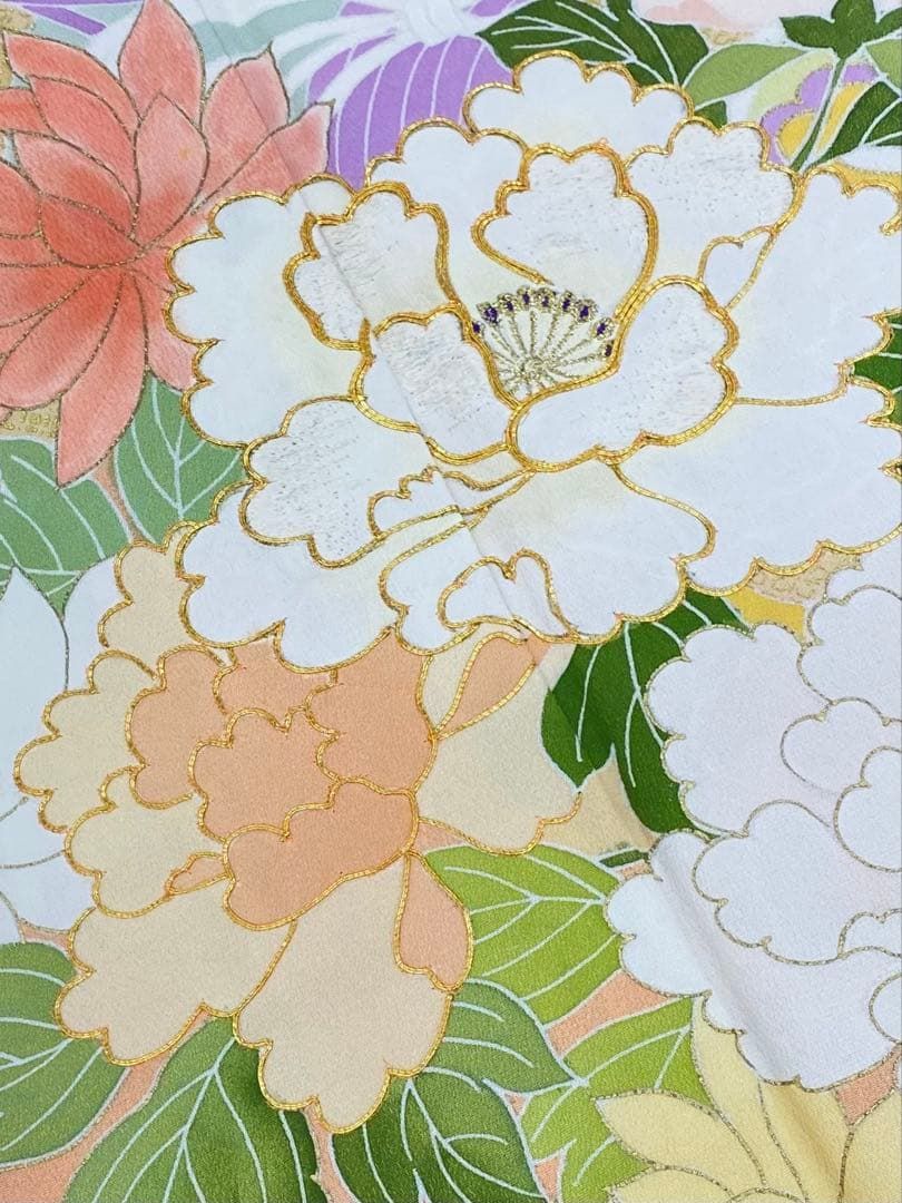 千總 誰が袖好み 振袖 高島屋扱い 豪華 刺繍 金駒 金彩 身丈160cm 