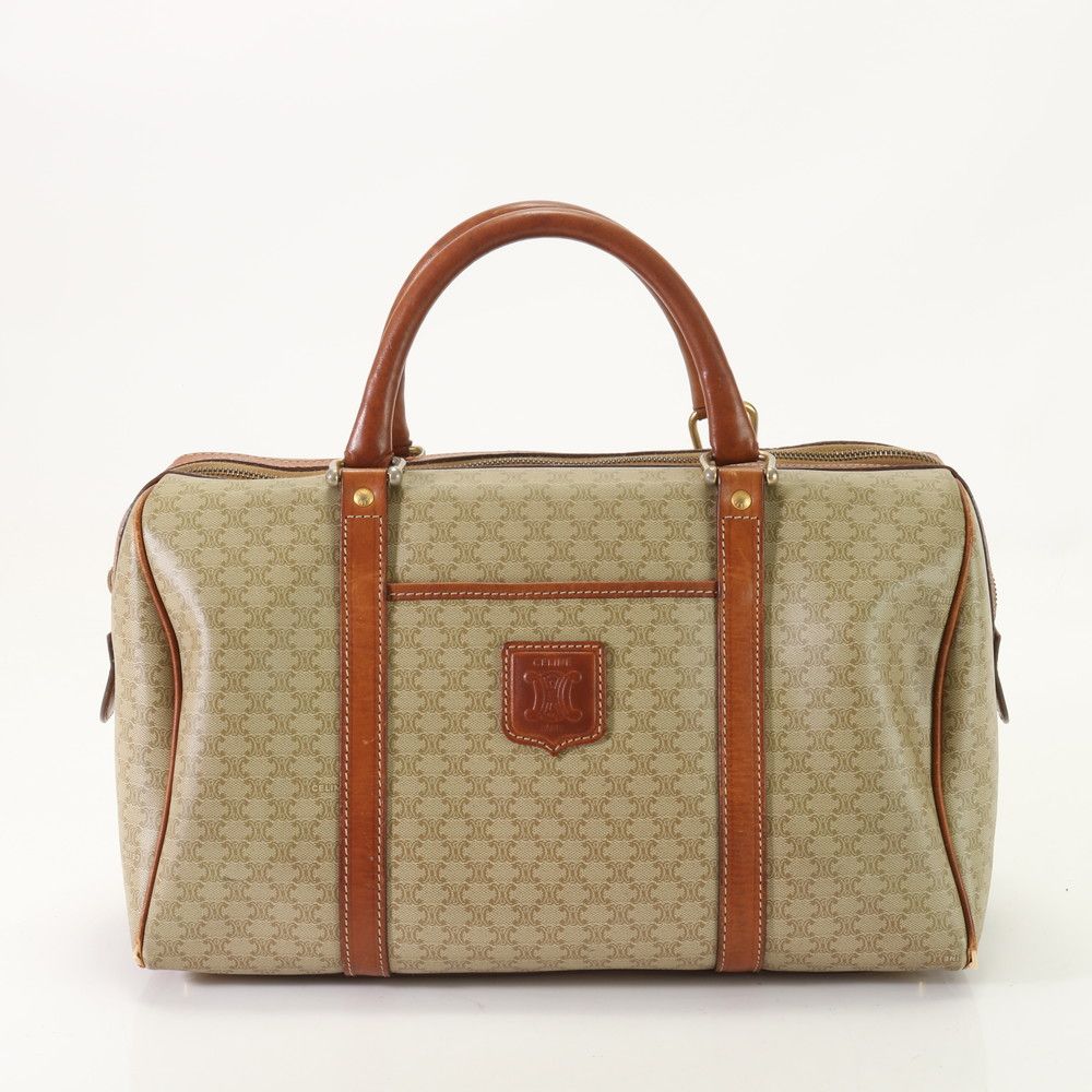 ヴィンテージ セリーヌ マカダム ミニボストン バッグ ブランド 高級