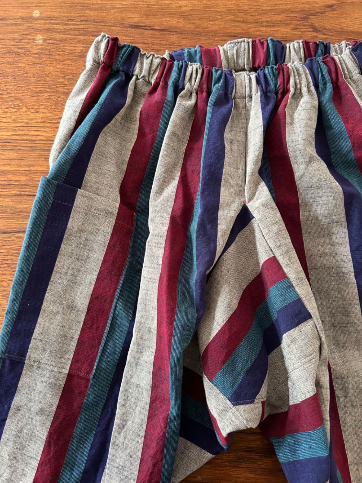 会津木綿 サッパカマ 野良着 ハンドメイド 会津木綿サッパカマ サルッパカマ ハンドメイド