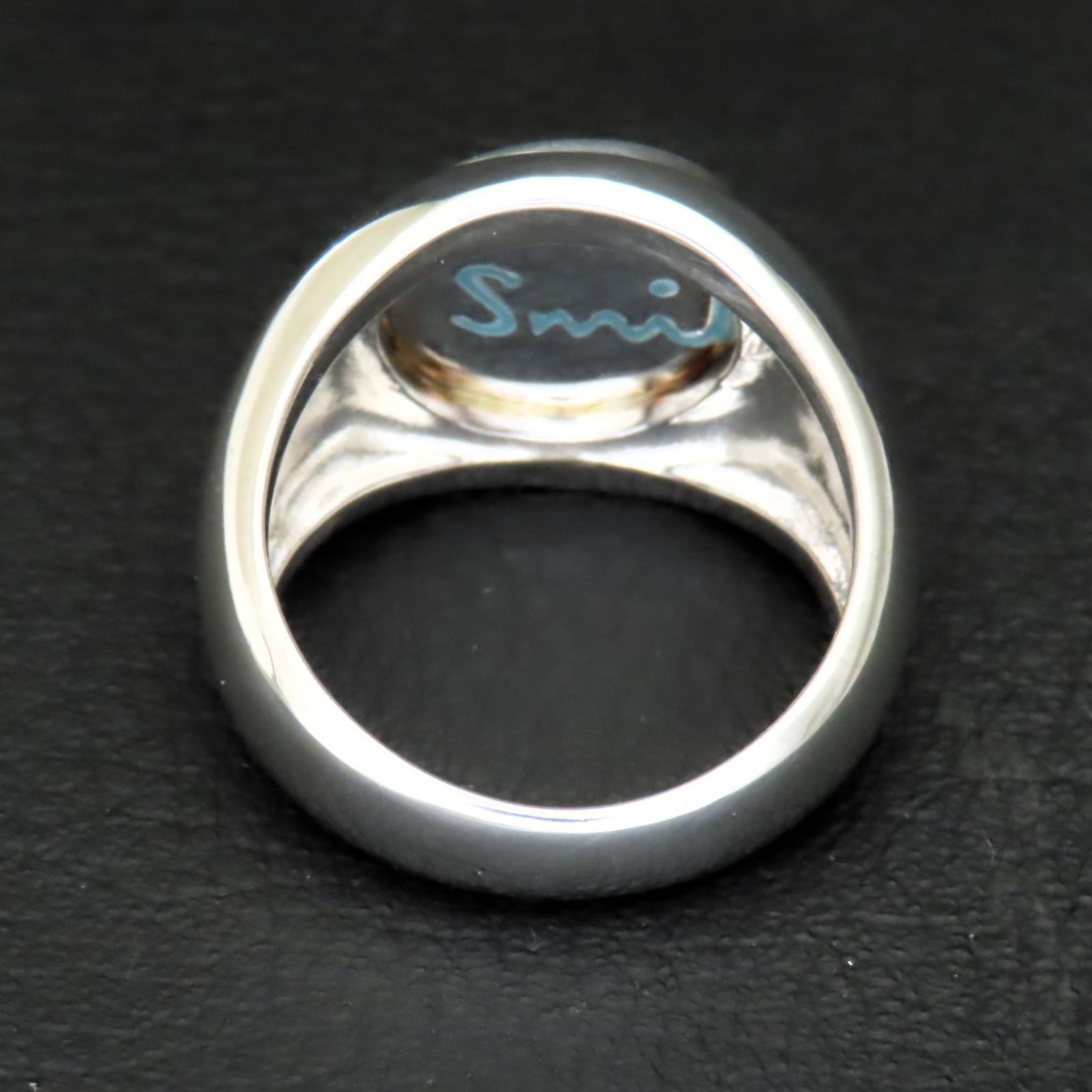 新品同様 美品 Paul Smith ポールスミス 丸型印台 リング 指輪 メンズ 