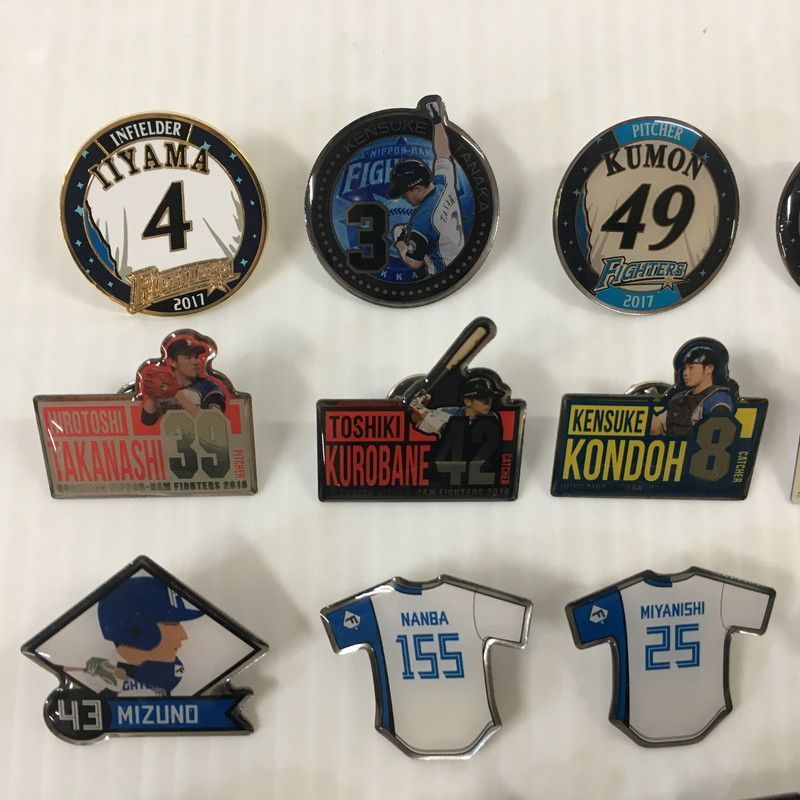 2018 日ハム ピンバッチ コレクション 限定デザイン ファン必見｜スポーツ