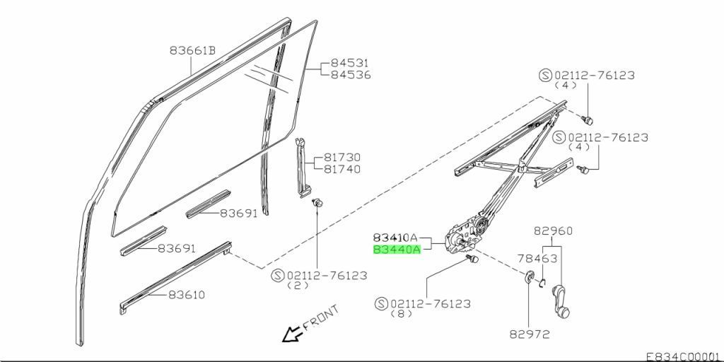 スズキ SUZUKI 純正 JA11 JA12 JA71 JB31 JB32 ジムニー ウィンドウレギュレータ 左 LH 助手席 単品 パーツ エンジン タイヤ バンパー 検索 マフラー
