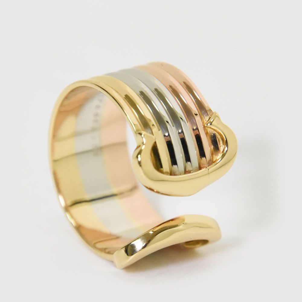 SAランク】Cartier カルティエ 2Cリング スリーカラー リング 指輪 C2