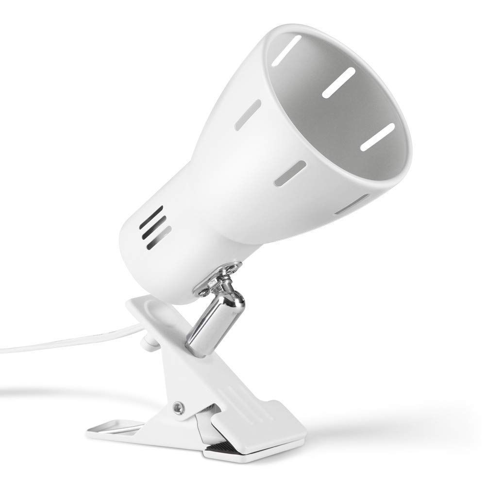 白 E 26電球別売 コード長1 6 m金属製 角度調整 間接照明 クリップ 電気スタンド スポットライト 26クリップライト