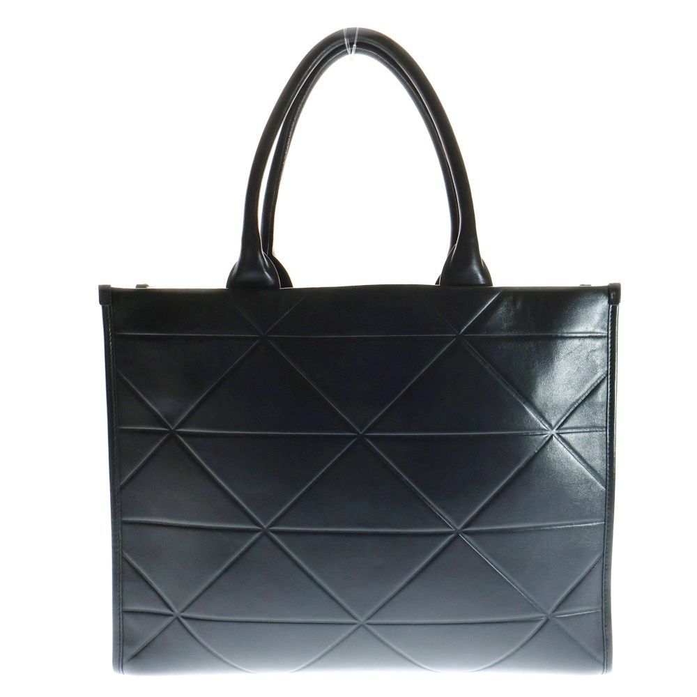 PRADA (プラダ) シンボルステッチ ロゴ レザー トートバッグ