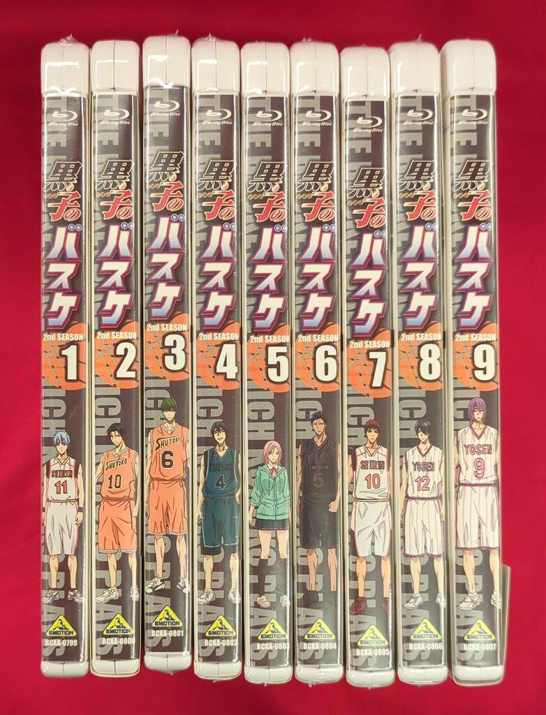 アニメBlu-ray 黒子のバスケ 2nd season 初回版全9巻 セット