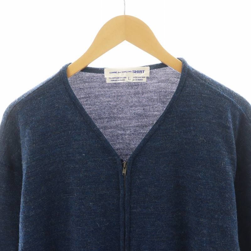 COMME des GARÇONS SHIRT サマーニット ネイビー S コムデギャルソンシャツ COMME des GARCONS SHIRT ニット