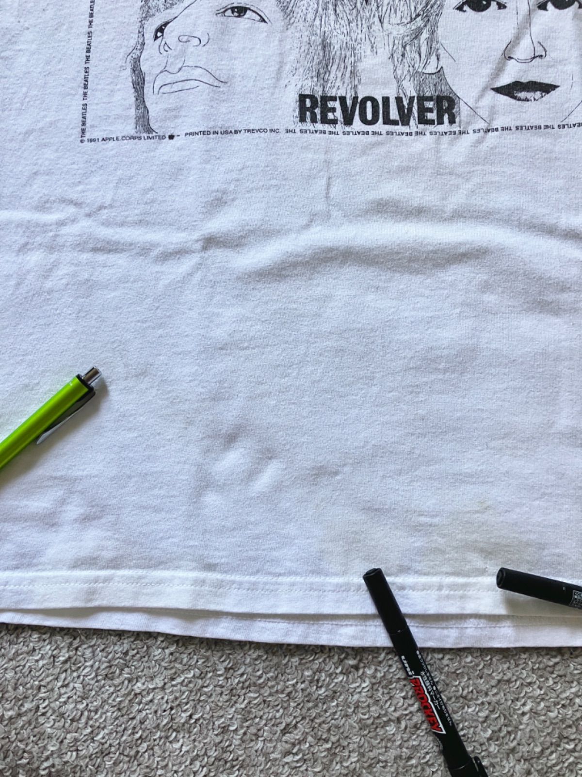 90s The Beatles "Revolver tee " 1991年 当時もの ビートルズ バンドT vintage