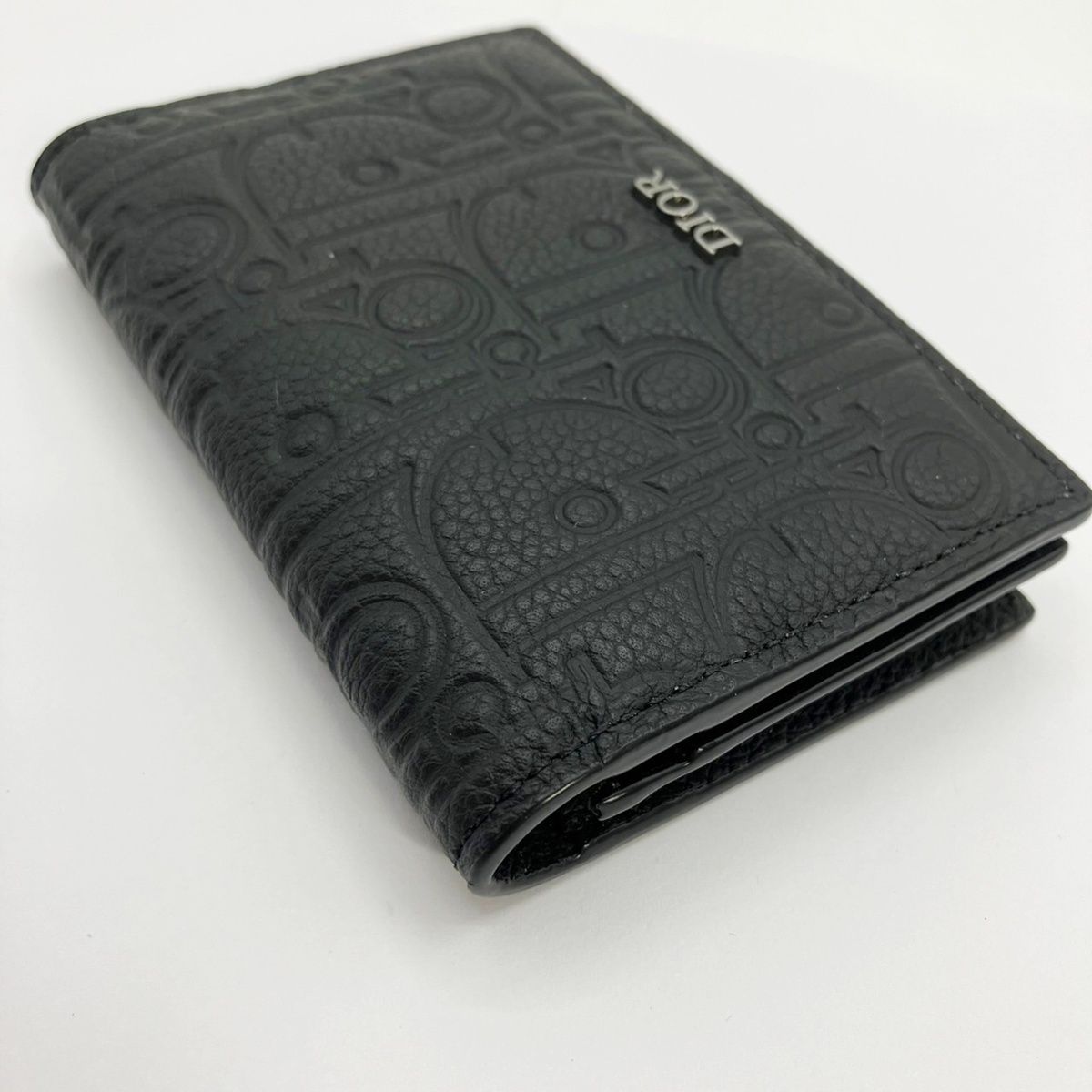  Dior ビジネスカードホルダー 名刺入れ グラビティ レザー ブラック メンズ ディオール カーフスキン 黒 カードケース カードケース 小物