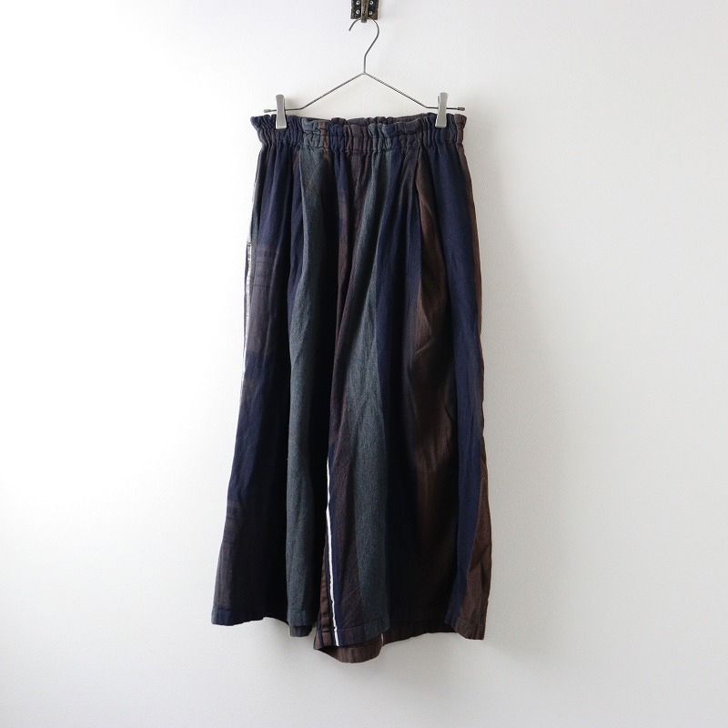 玉木新雌 タマキニイメ tamaki niime only one wide pants LONG オンリーワン ワイドパンツ 2 ネイビーブラウン┃ 2400014587111