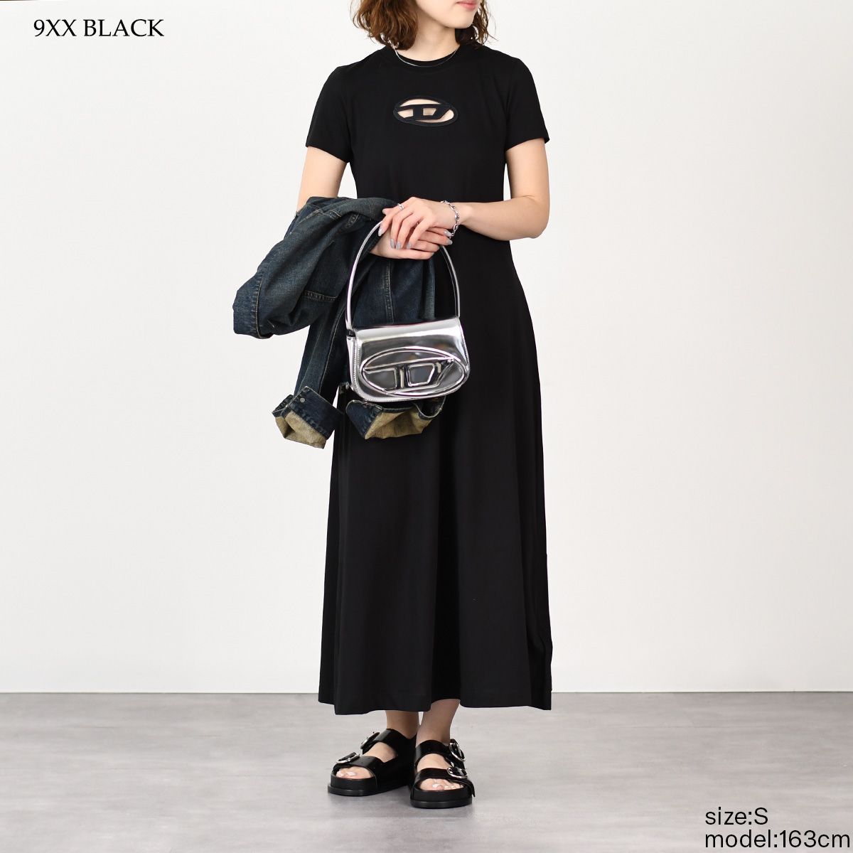 diesel ディーゼル　ワンピース DIESEL ディーゼル パーカー ワンピース フロントロゴ ONLY THE