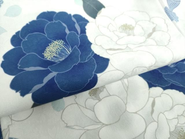 平和屋着物○二尺袖 小振袖 結び紐花文 洗える着物 逸品 新品