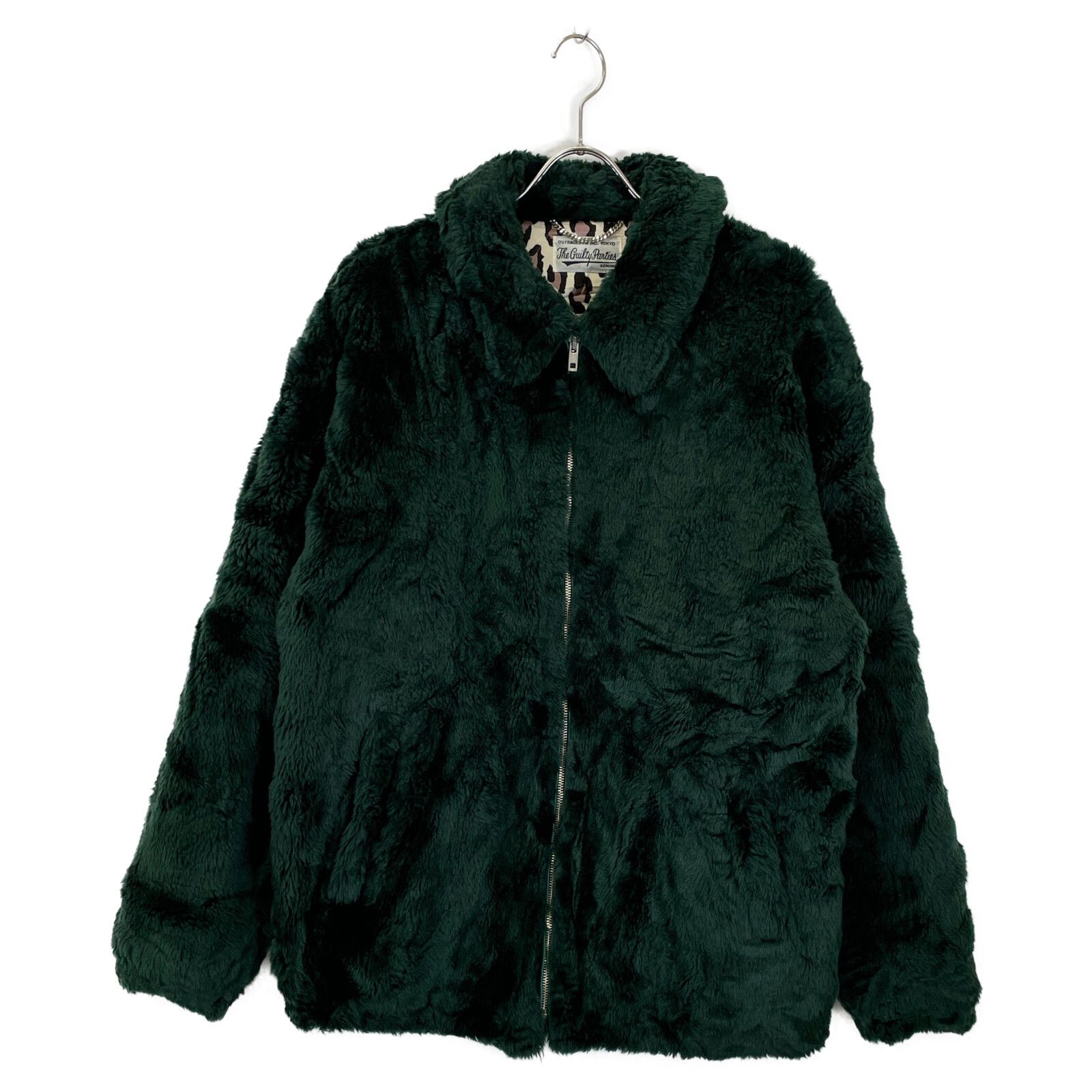 WACKO MARIA ワコマリア 21AW グリーン×レオパード FUR COACH JACKET