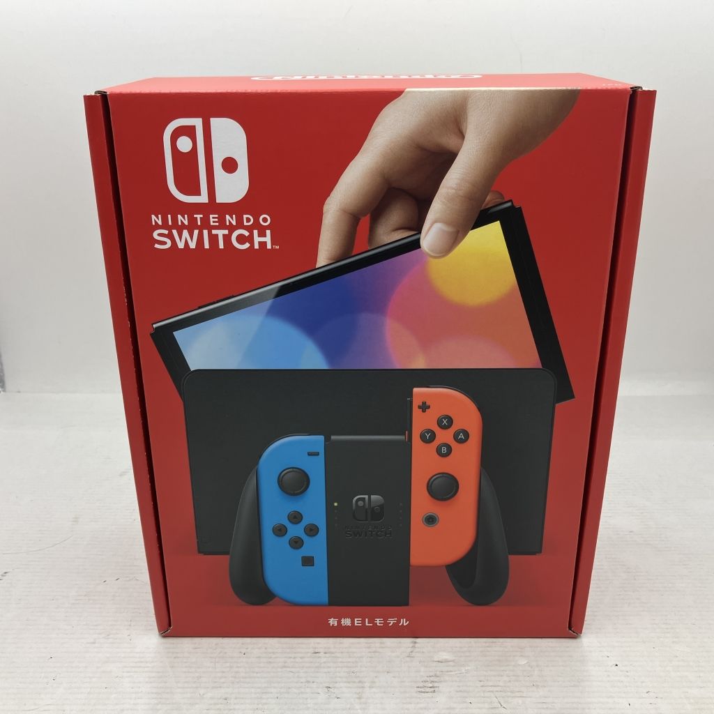 01w-0510 〇 Nintendo Switch 本体 有機ELモデル ネオンブルー/レッド HEG-S-KABAA ニンテンドースイッチ 店舗印あり 未使用品  ゲームハード  Nintendo Switch】