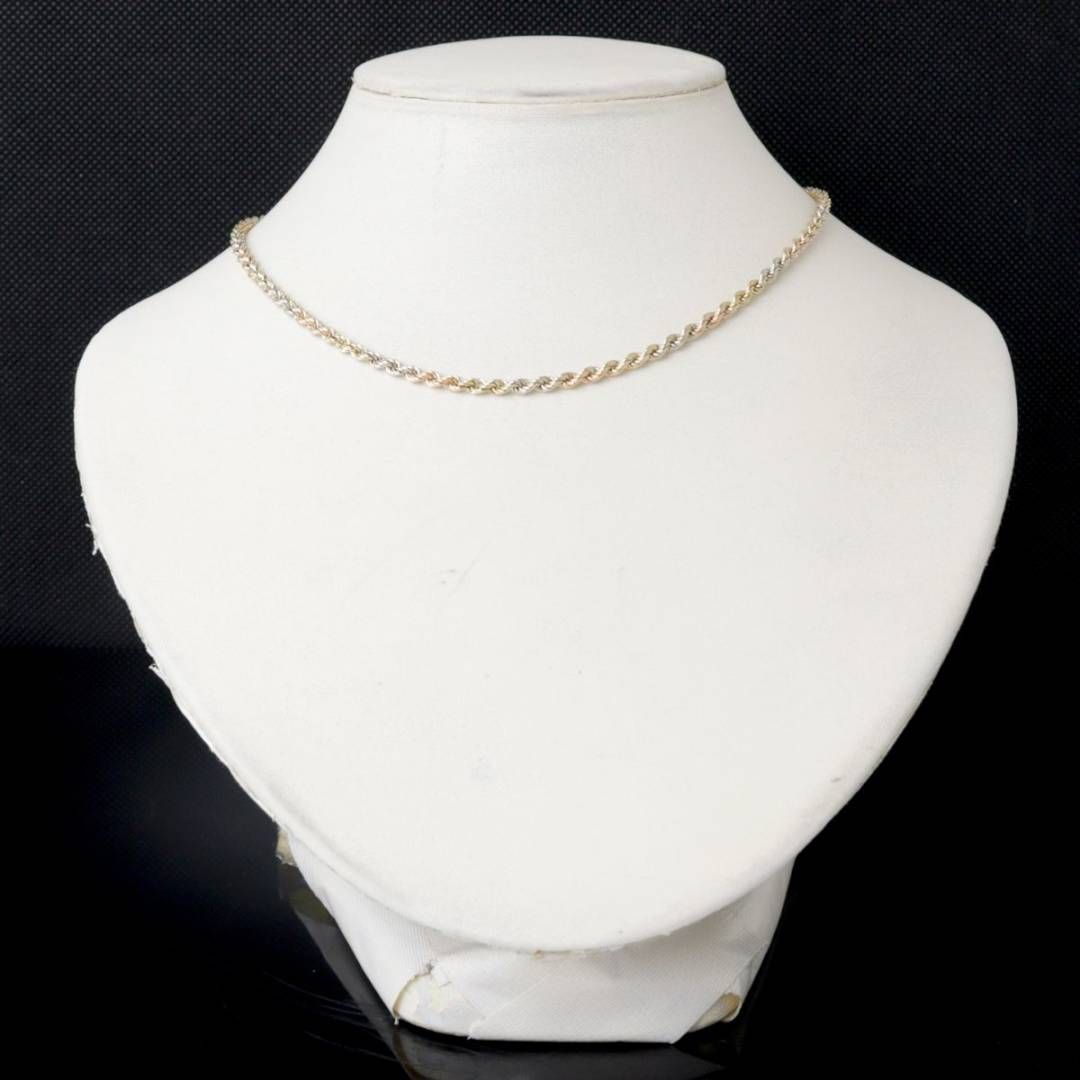 Balestra/バレステラ K18 18金 パイプロープ ネックレス スリーカラー 