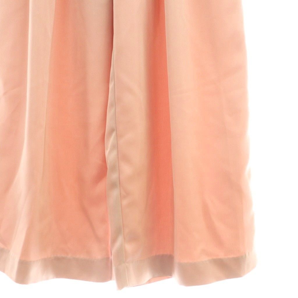 マチャット MACHATT サテンタックパンツ ストレート ジッパーフライ 38