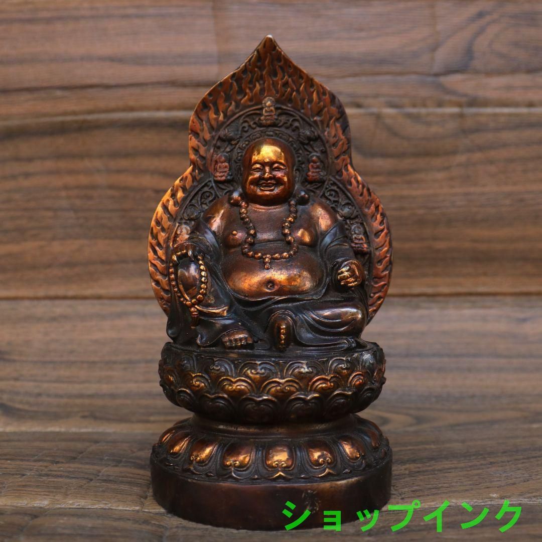 弥勒仏仏像 銅製 仏像 彫刻 置物 開運 風水 弥勒仏仏像 銅製 仏像 彫刻 置物 開運 風水 - メルカリ
