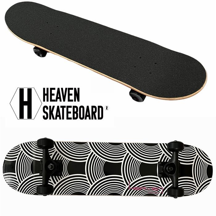 HEAVEN スケートボード ブラック HEAVEN スケートボード ブラック