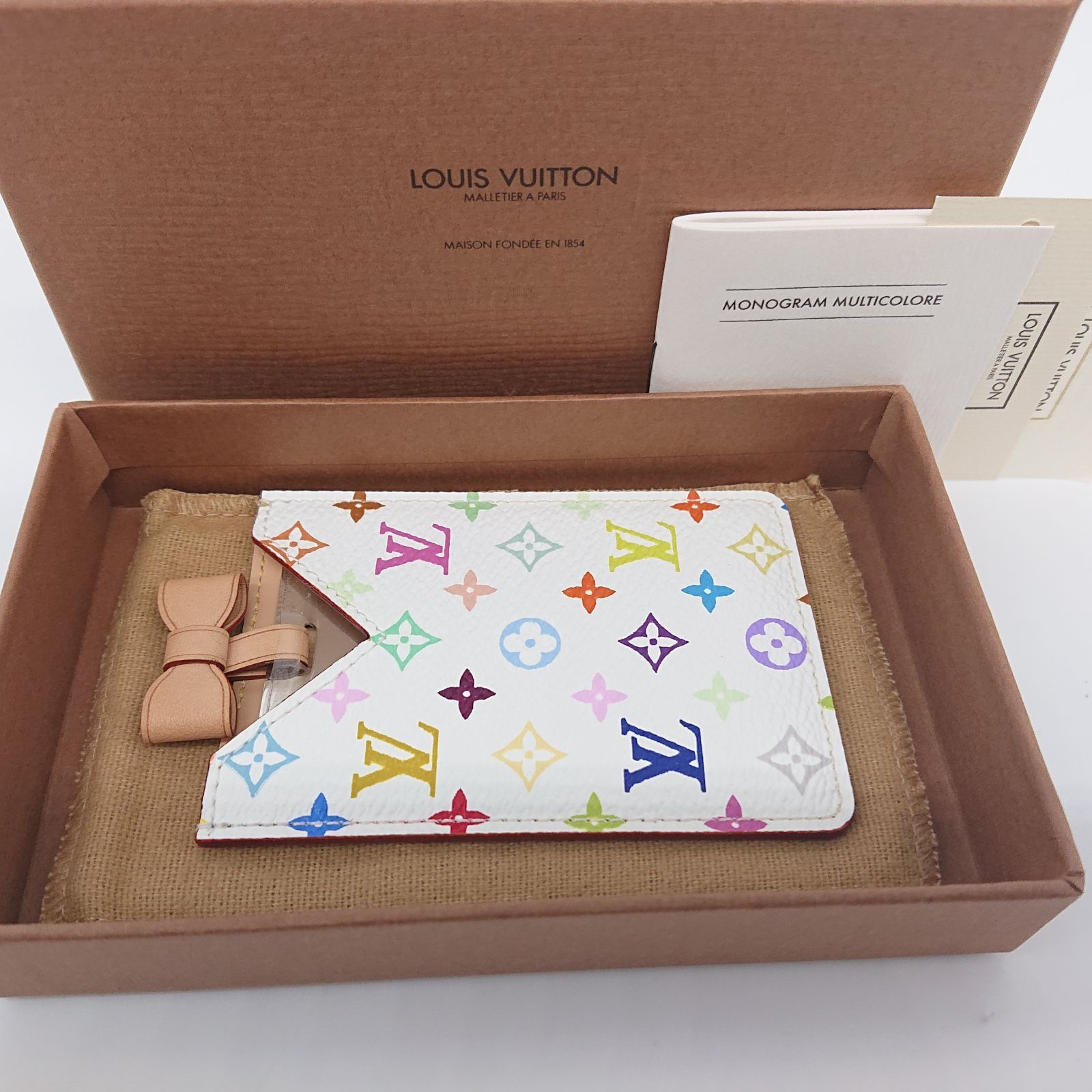 ♥ LOUIS VUITTON エテュイ ミロワール モノグラムマルチカラー ミラー 箱 保存袋 プレゼント用
