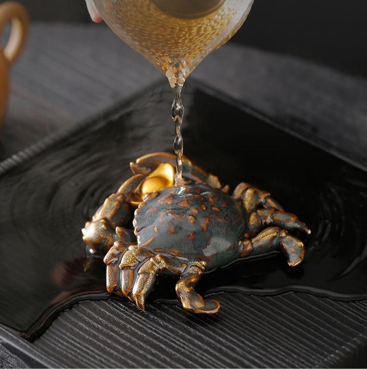 茶道具　香道具　蓋置　置物  カニ   陶磁器 装飾品 現代工芸品美術品 置物 茶道具 香道具 蓋置 置物 カニ 陶磁器 装飾品 現代工芸品美術品