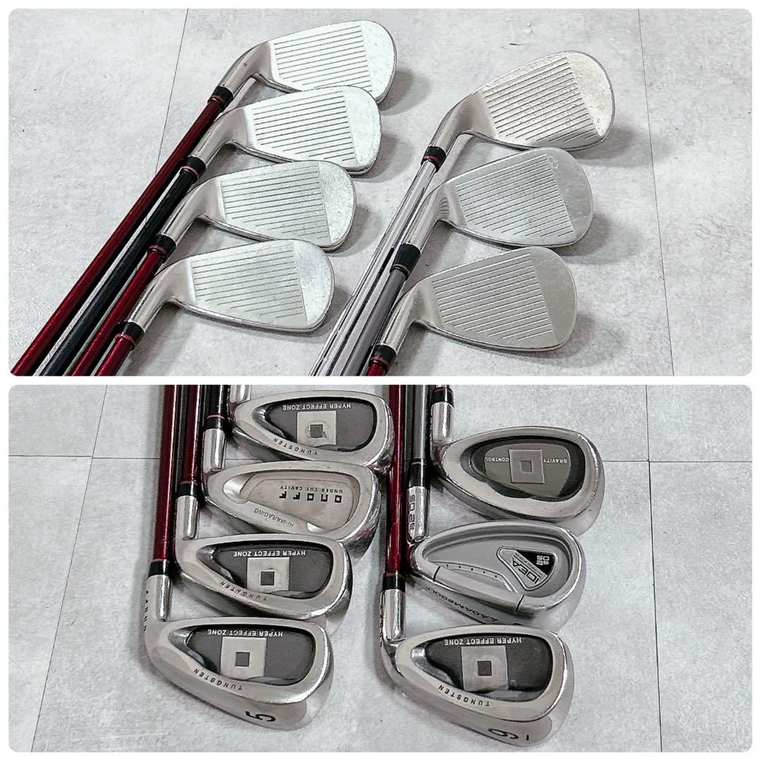 X715 オノフ プーマ他 メンズ ゴルフ クラブセット 12点 赤 カッコいい X715 オノフ プーマ他 メンズ ゴルフ クラブセット 12点 赤 カッコいい