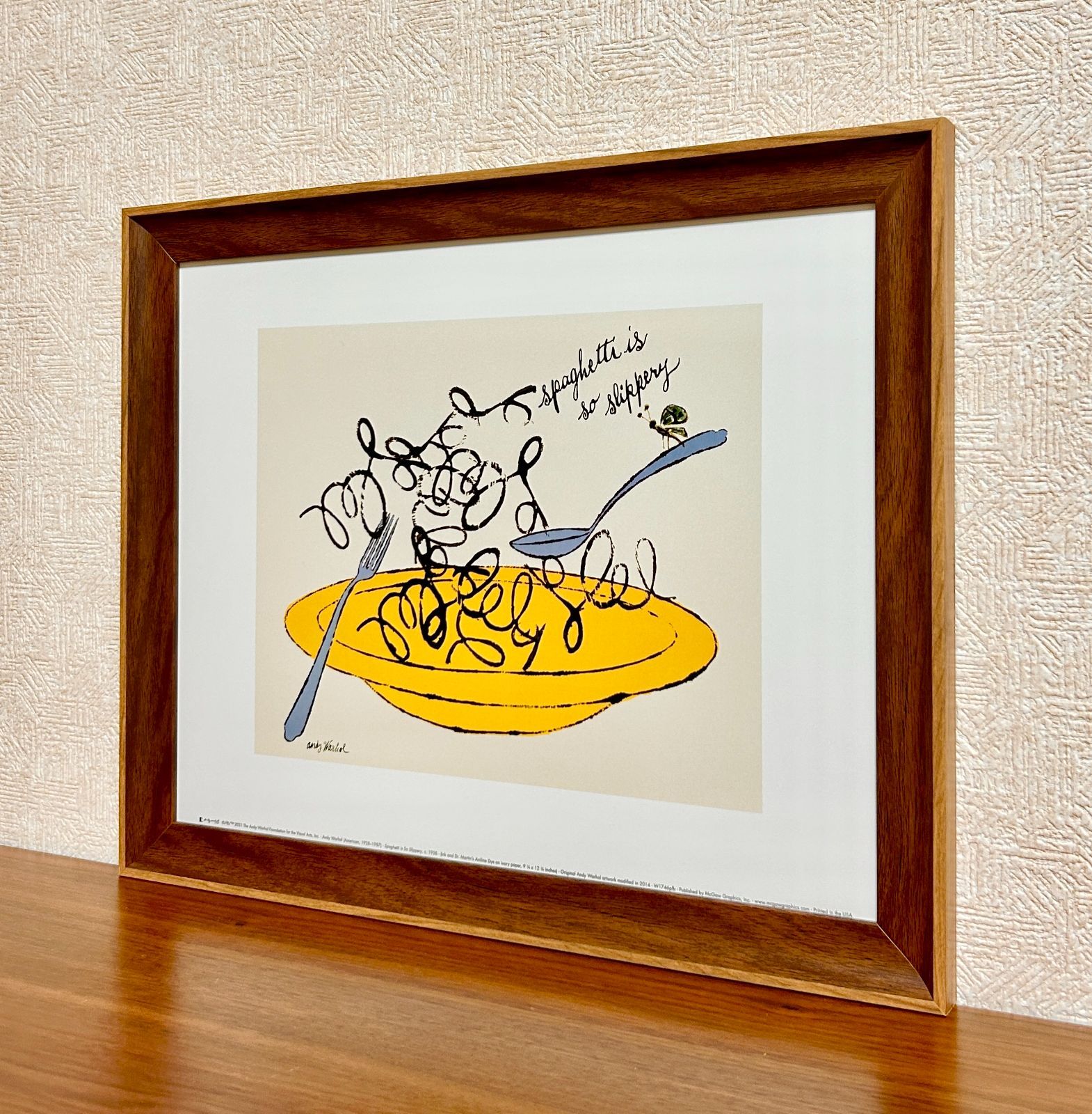 【貴重】Andy Warhol 1989 originalポスター　マット額装 ANDY WARHOL RARE 1989 MOMA EXHBT LITHO PRINT FRAMED POSTER