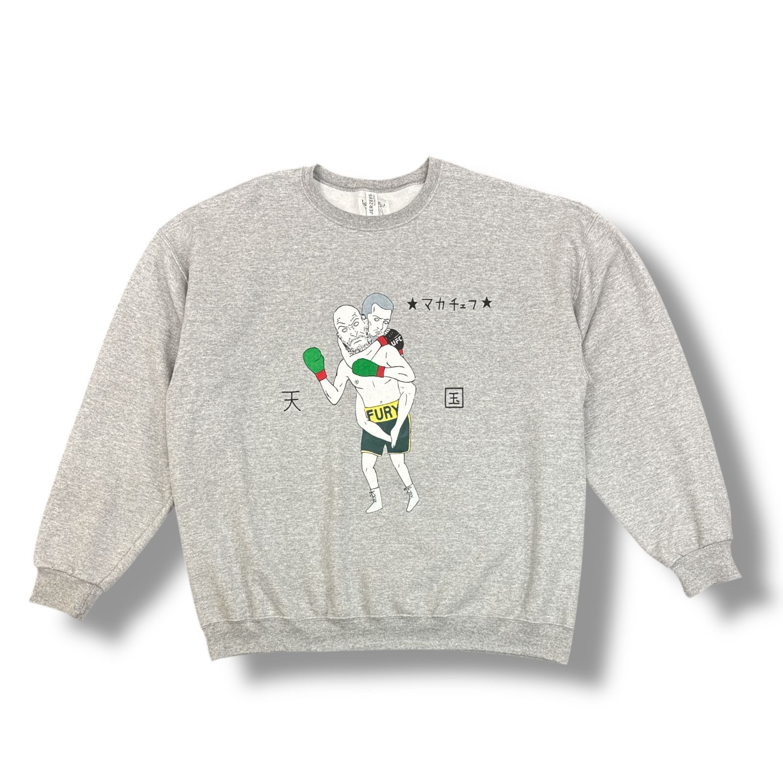 WACKO MARIA 世界平和プロジェクト CREW NECK SWEAT SHIRT マカチェフ クルーネックスウェット トレーナー ワコマリア グレー XXL 85782A6