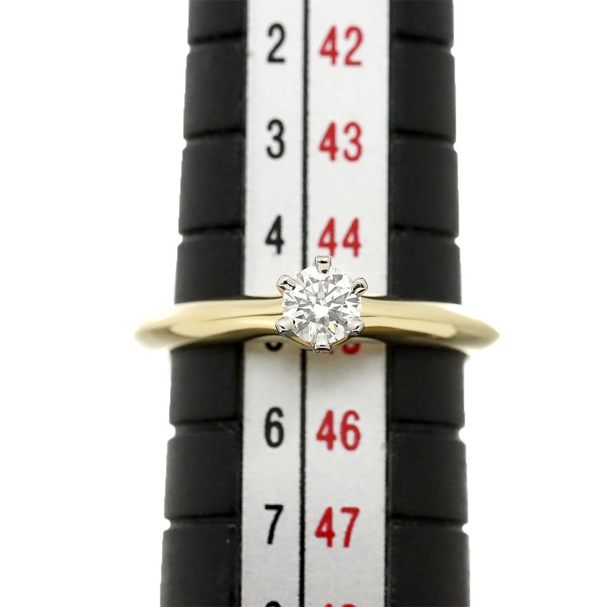 ティファニー TIFFANY&Co. ソリティア ダイヤ 0.18ct D/VVS1/3EX