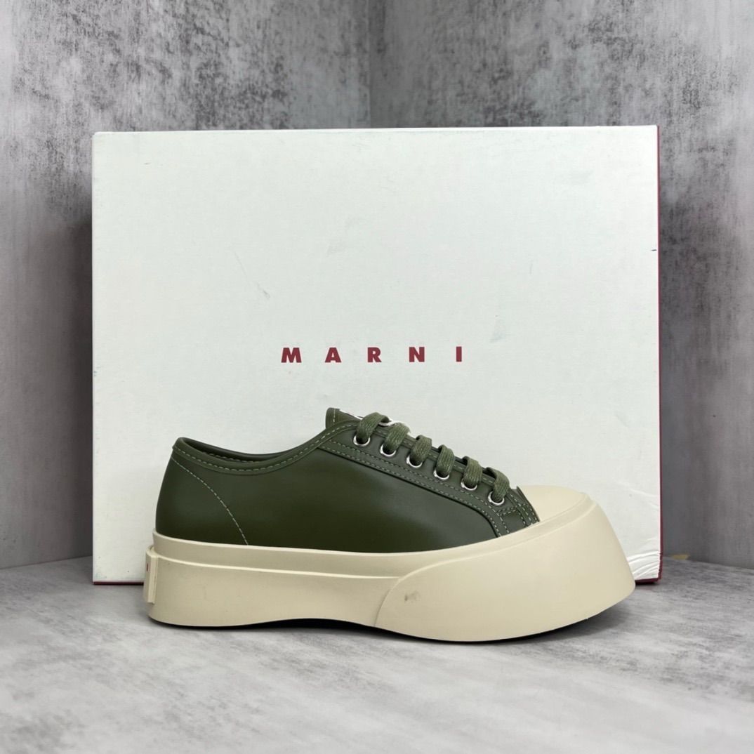 MARNI マルニ PABLO メリージェーン スニーカー ダークグリーン U1616 - メルカリ