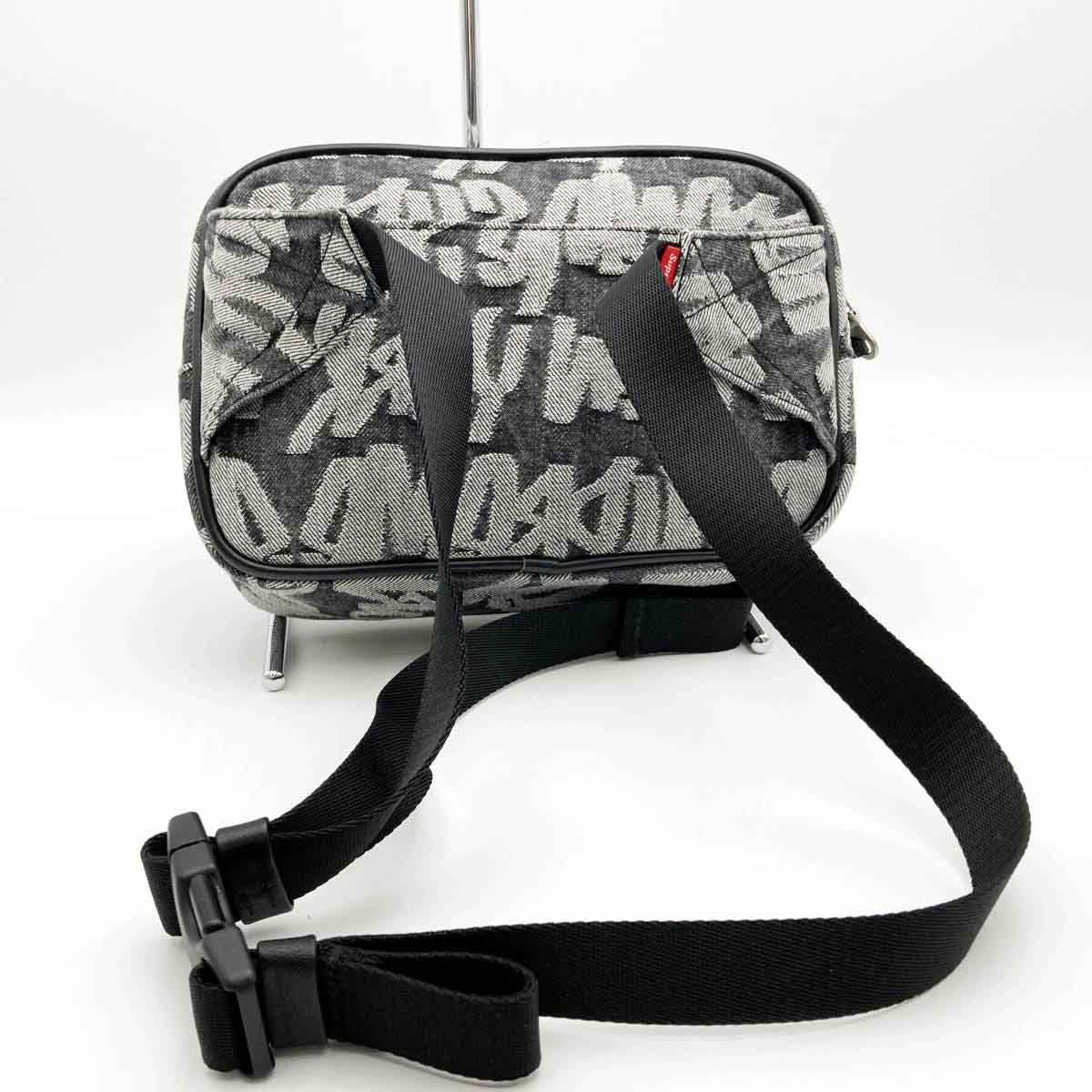 美品 Supreme シュプリーム ファットチップジャガード ウエストバッグ  