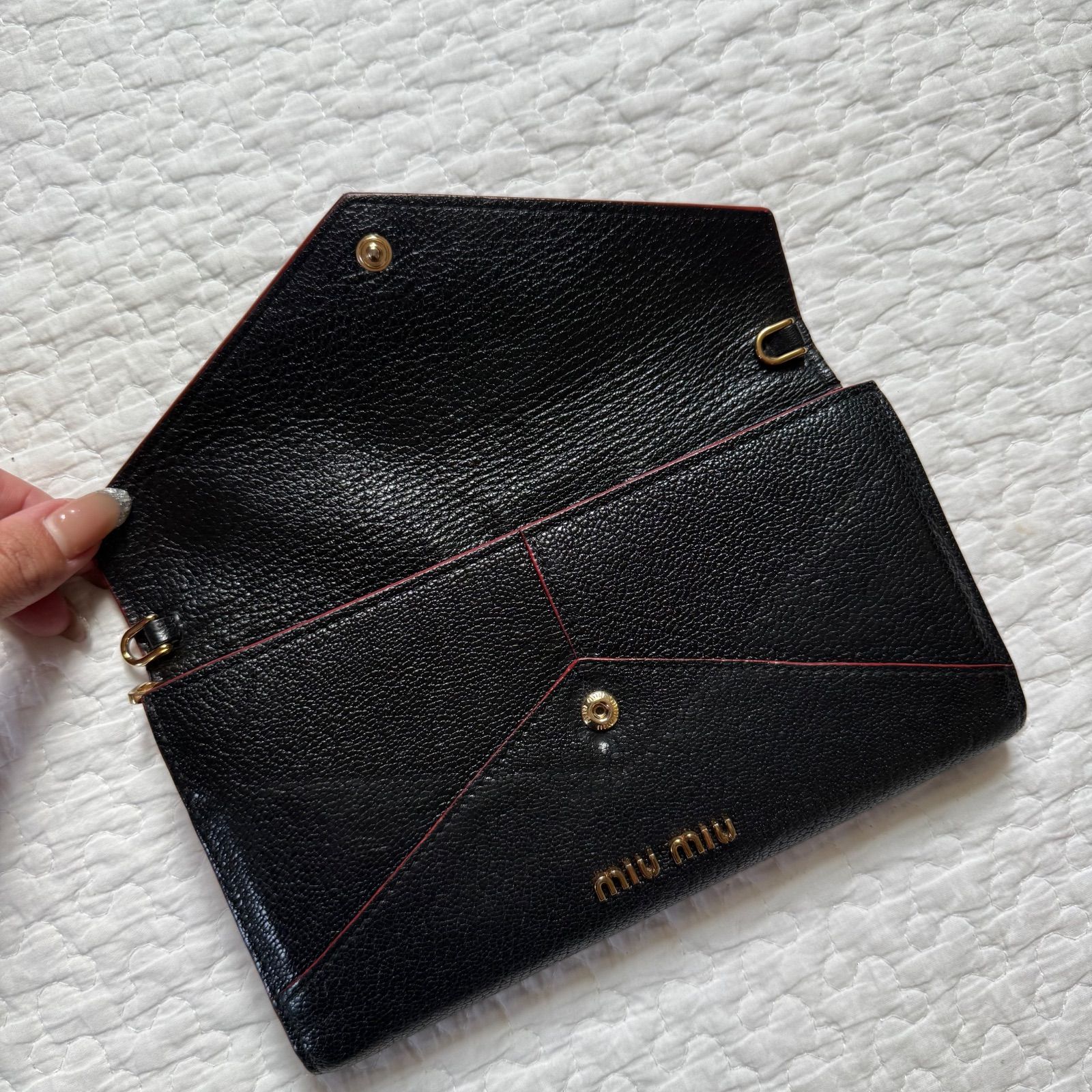 ミュウミュウ 折り財布 ラブレター ハート マドラス コンパクト