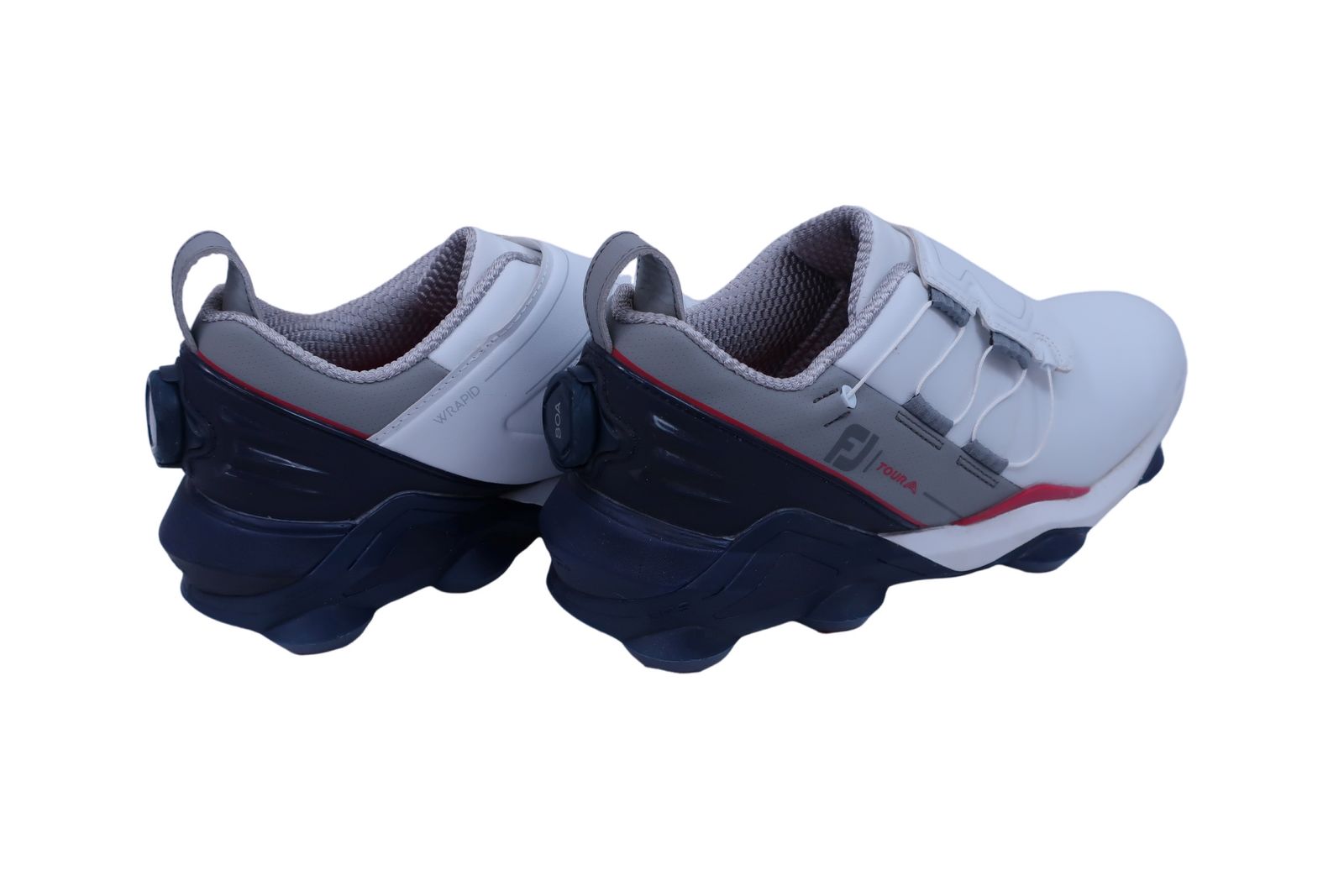 美品】FOOTJOY(フットジョイ) ダイヤル式ゴルフシューズ 白紺 メンズ 