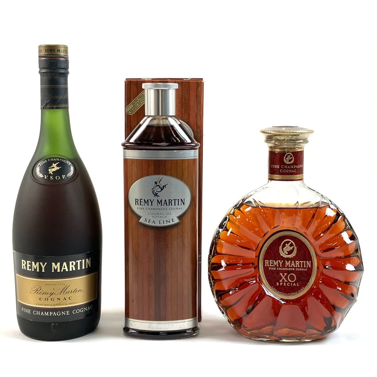 3本 レミーマルタン REMY MARTIN VSOP 旧旧 シーライン XO スペシャル クリアボトル コニャック 700ml ブランデー セット  【古酒】 - メルカリ