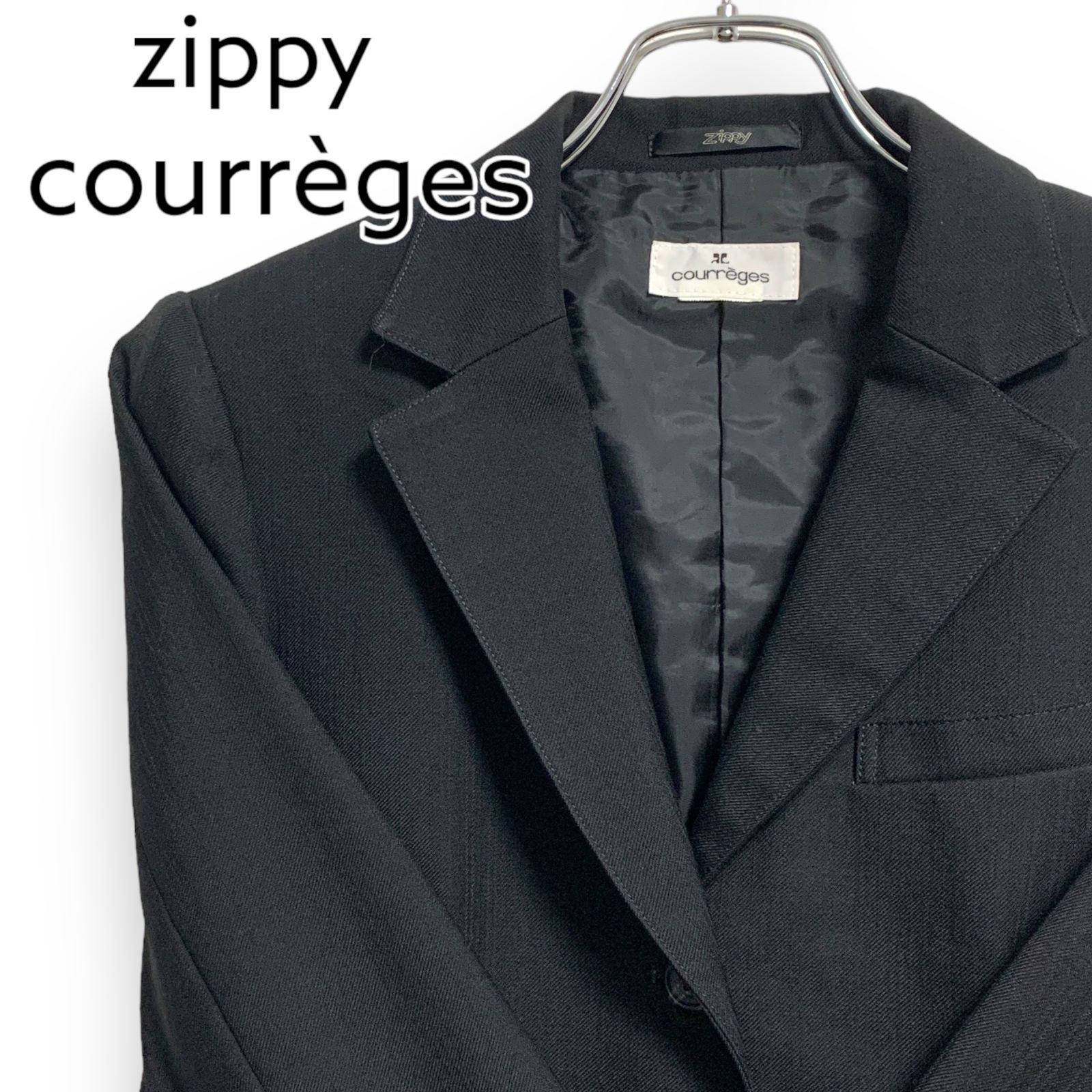 zippy ジッピー courreges クレージュ テーラードジャケット ブラック 
