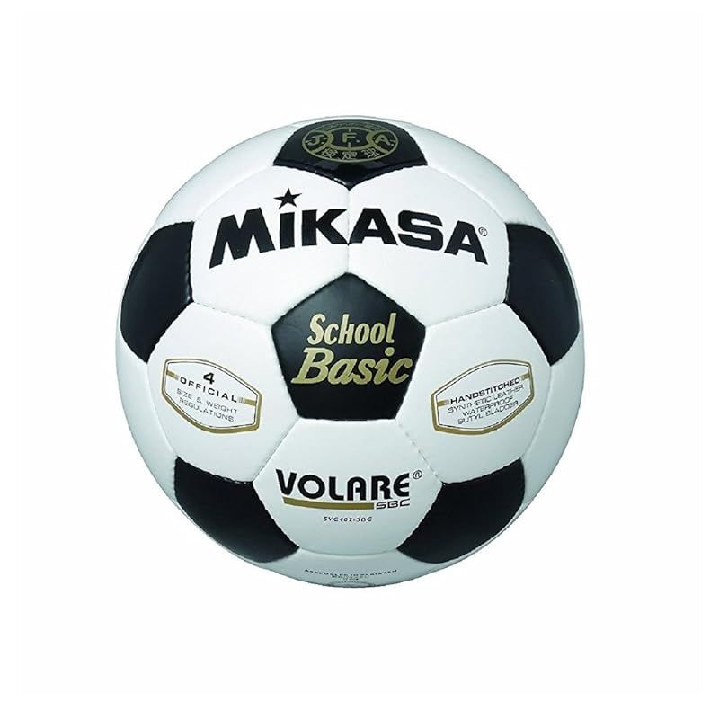 ミカサ(MIKASA) サッカーボール 4号 日本サッカー協会 検定球 (小学生用) ホワイト/ブラック SVC402SBC-WBK 推奨内圧0.8(kgf/?)