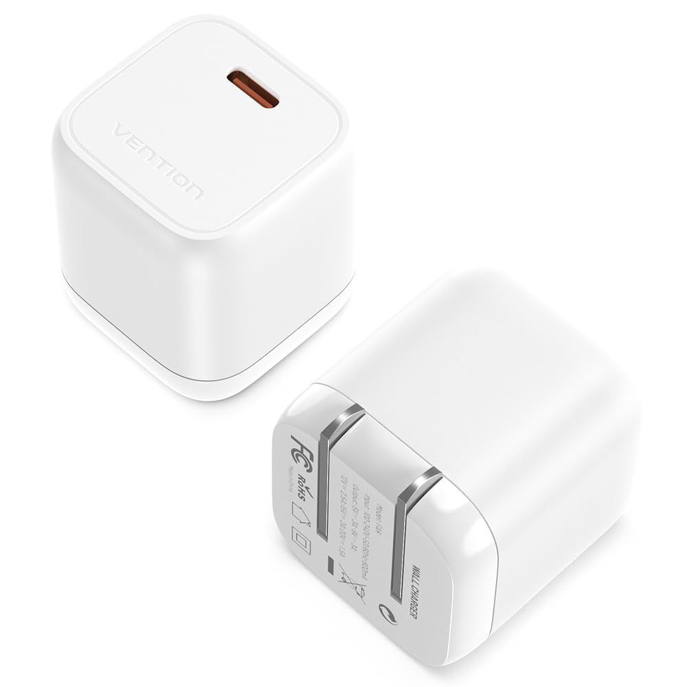 【在庫処分】1-port USB-C GaN 急速コンセント充電器(30W) VENTION (ホワイト)