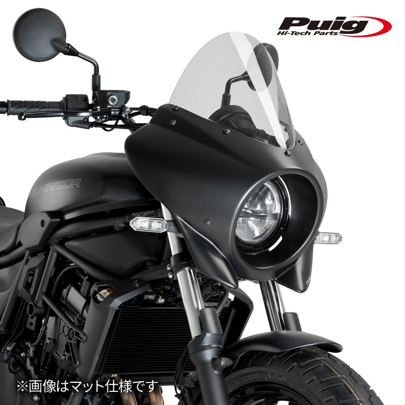 カウリング　エリミネーター400 EL400A プーチミラージュSPORT Puig 21946H SEMIFARINGS MIRAGE TOURING [GLOSS BLACK/SMOKE