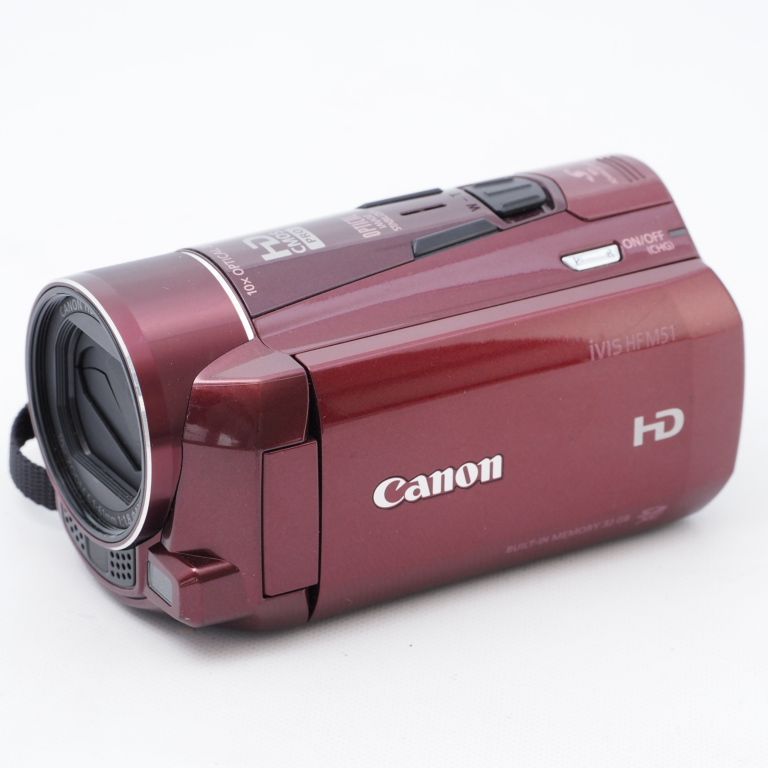 Canon デジタルビデオカメラ iVIS HF M51 レッド - ビデオカメラ