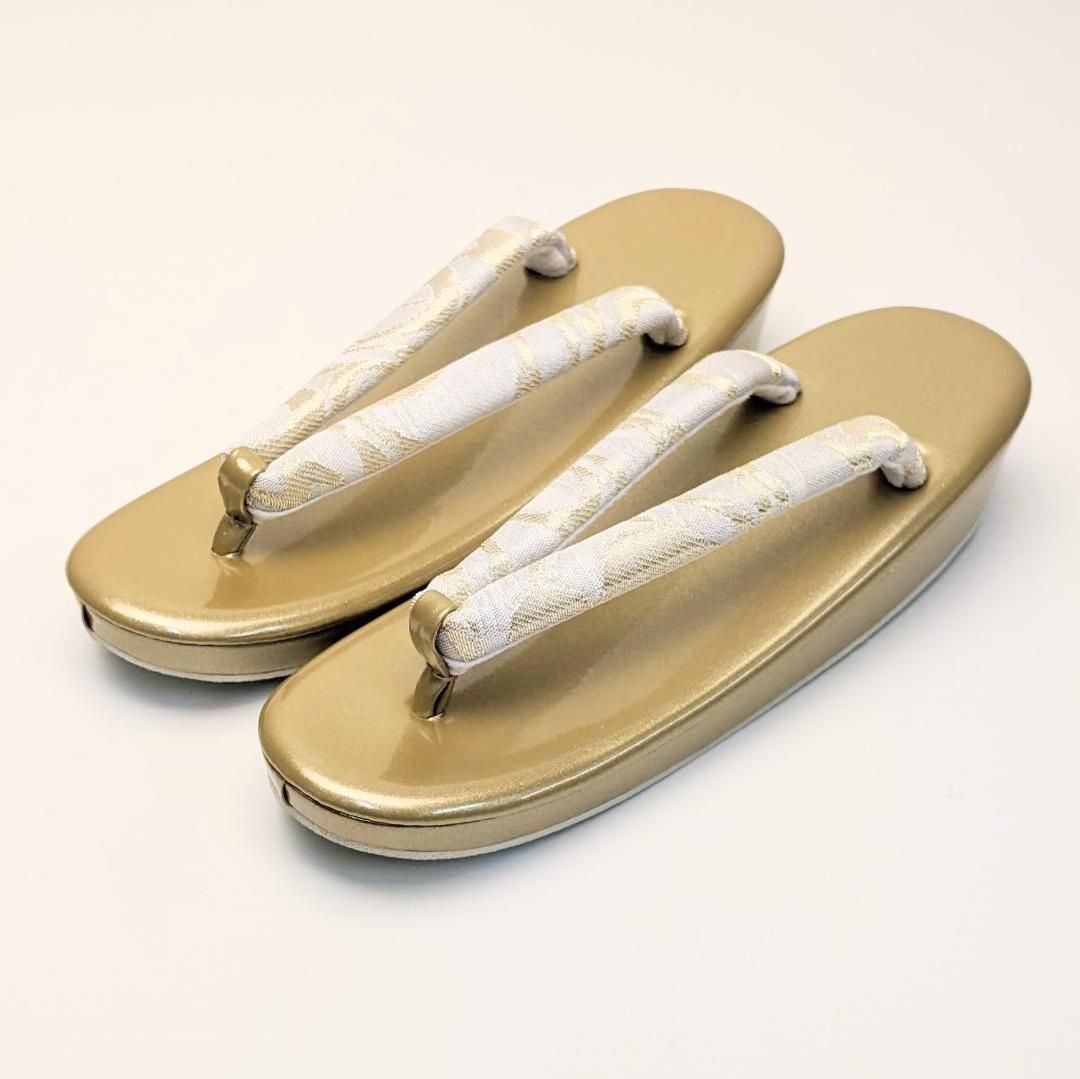 和装 草履バッグセット フォーマル 帯地 ゴールド フリーサイズ u25  