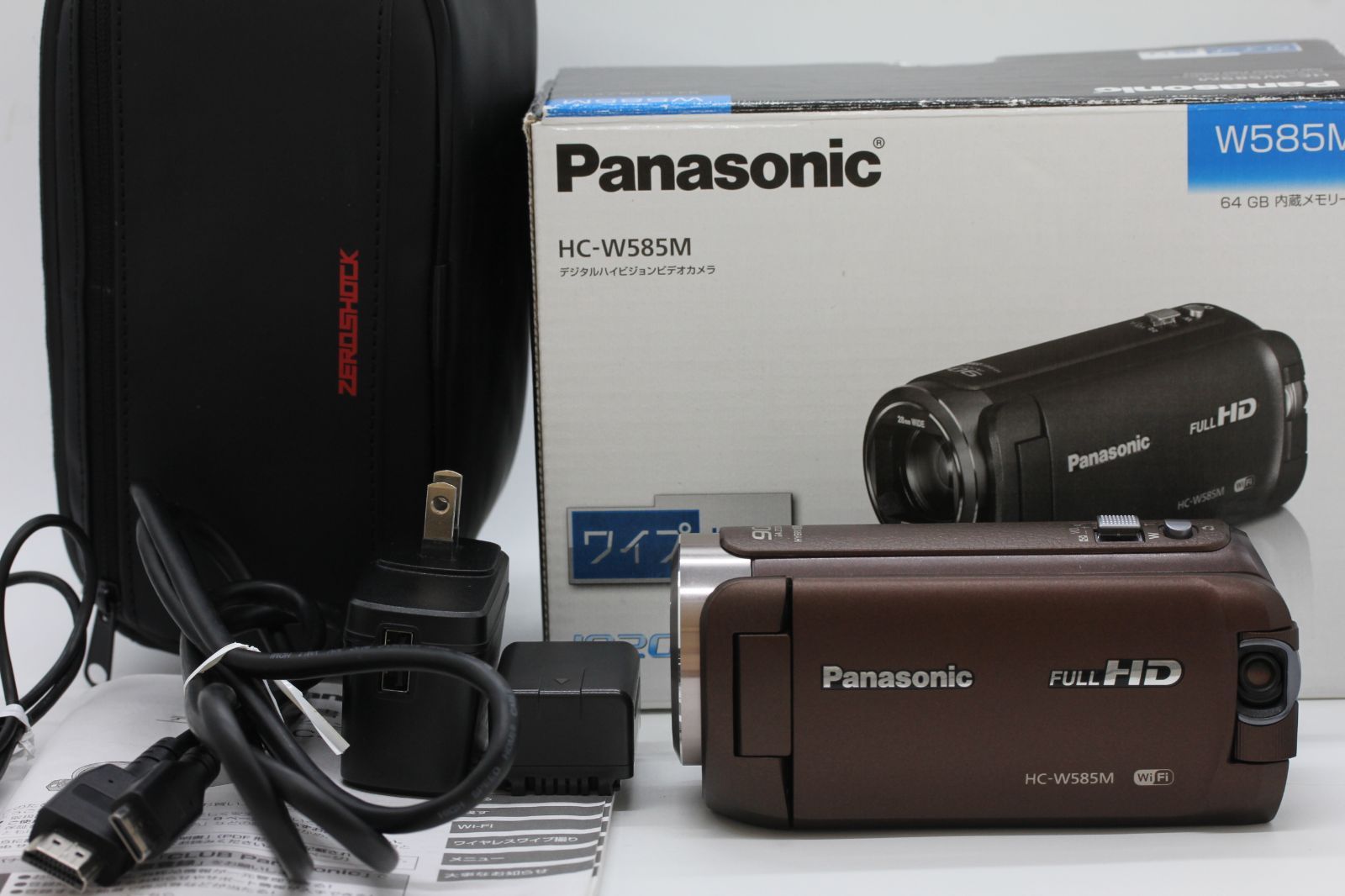 美品Panasonic HC-W585M ビデオカメラ ブラウン