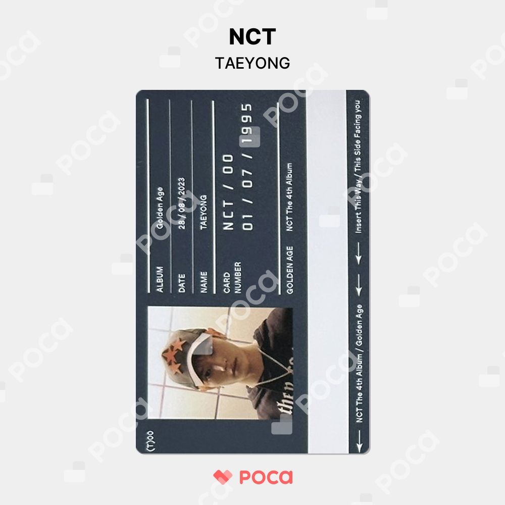 NCT テヨン golden age music korea 特典 トレカ テヨン☆NCT Golden Age MUSIC KOREA 特典 トレカ CD タレントカード