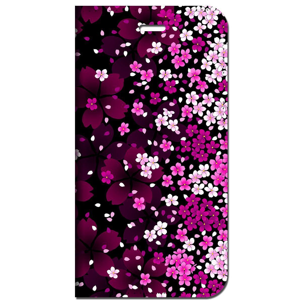 iPhone15 他 手帳型 ケース 零れ桜舞  iPhone SE 8 13 12 他 iPhone各機種対応可能 スマホケース  35