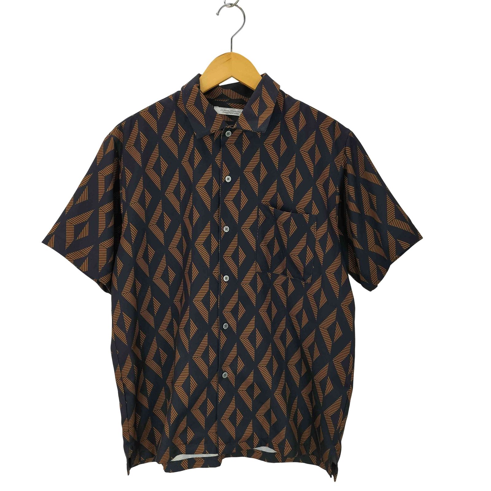 ジャーナルスタンダード JOURNAL STANDARD GEOM PATTERN ジオメパターン ショートスリーブ 柄シャツ メンズ  M