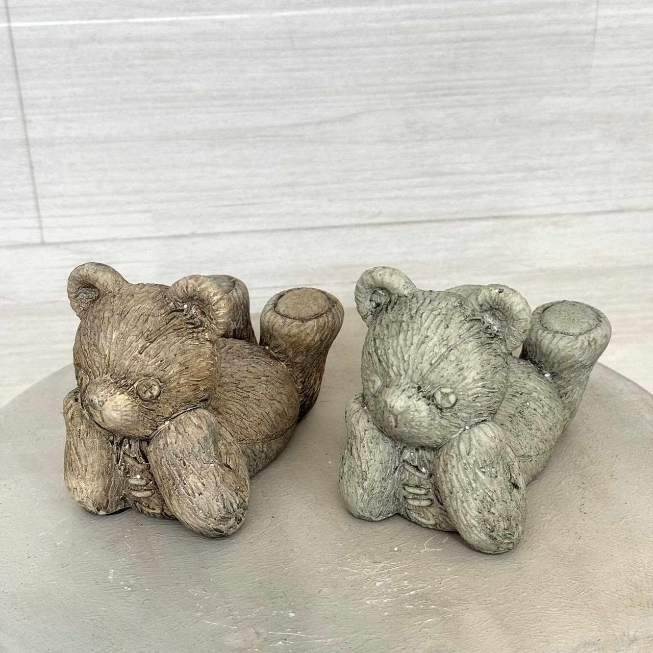 2個セット』寝ころび クマさん オブジェ オーナメント