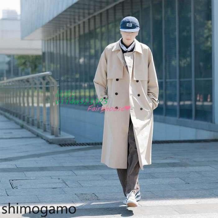 トレンチコート メンズ 秋冬 ロング丈 無地 コート ビジネスコート 通勤 ゆったりアウター vii4w523325
