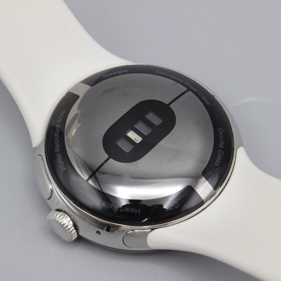 Google Pixel Watch GA03182-TW Polished Silver ステンレスケース/Chalk アクティブバンド グーグル ピクセルウォッチ 本体