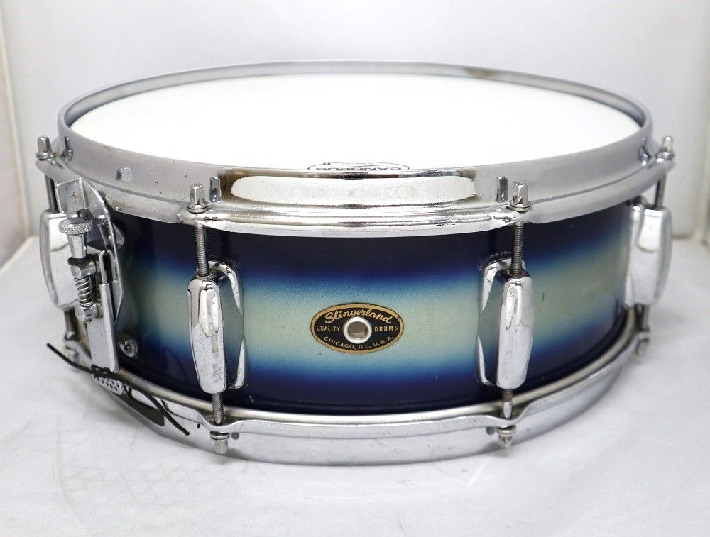 Vintage Slingerland 60s HollyWoodAce 14x5 BlueSilverDuco